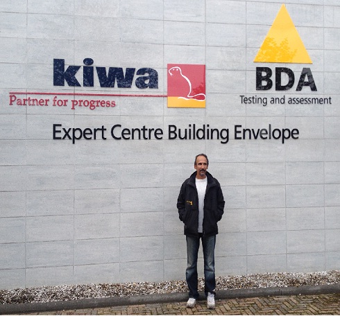 Roland voor cursus op locatie BDA dakopleidingen