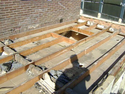 Archieffoto's renovatie bitumen dak woning Sittard