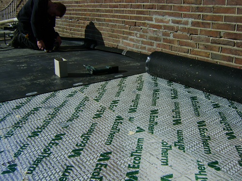 Archieffoto's renovatie bitumen dak woning Sittard