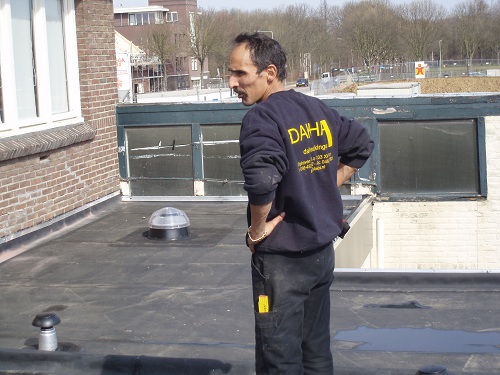 Archieffoto's renovatie bitumen dak woning Sittard