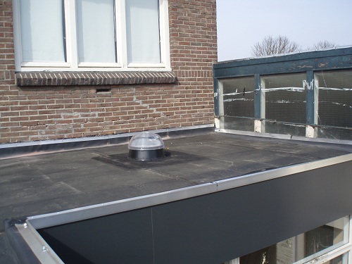 Archieffoto's renovatie bitumen dak woning Sittard